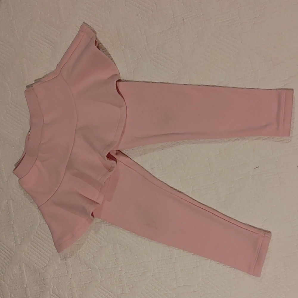 Pale pink pants, built in skirt